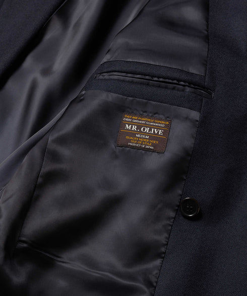 MR.OLIVE / PREMIUM WOOL SAXONY / BOUBLE BREASTED BLAZER ミスターオリーブ/プレミアムウールサキソニー / ダブルブレスト ブレザー